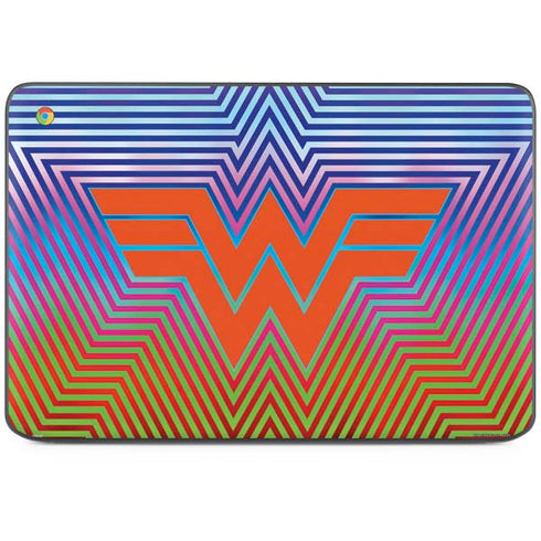 Wonder Woman 1984 (2020) Rainbow Chevron Logo HP Chromebook Skin