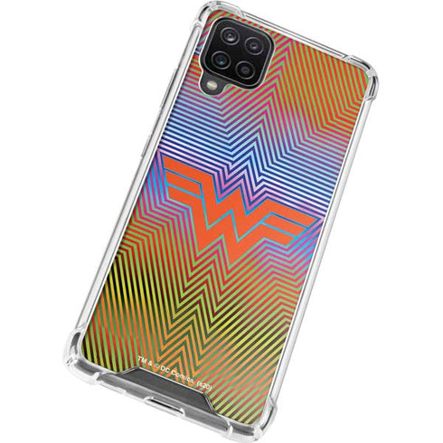 Wonder Woman 1984 (2020) Rainbow Chevron Logo Galaxy A12 Clear Case