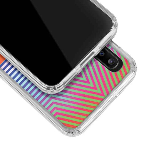Wonder Woman 1984 (2020) Rainbow Chevron Logo Galaxy A20 Clear Case