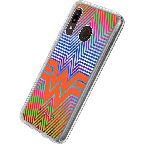 Wonder Woman 1984 (2020) Rainbow Chevron Logo Galaxy A20 Clear Case