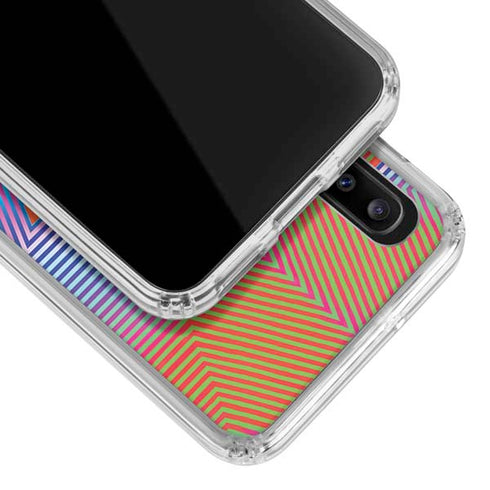 Wonder Woman 1984 (2020) Rainbow Chevron Logo Galaxy A30 Clear Case