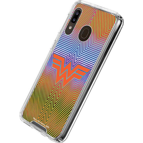 Wonder Woman 1984 (2020) Rainbow Chevron Logo Galaxy A30 Clear Case