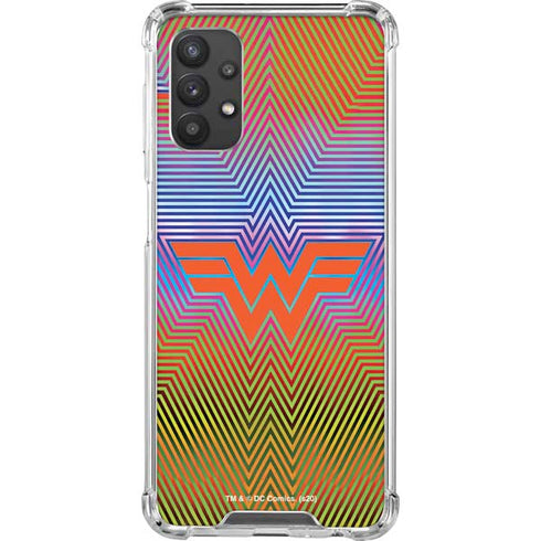 Wonder Woman 1984 (2020) Rainbow Chevron Logo Galaxy A32 5G Clear Case
