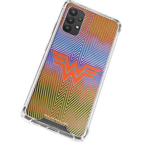 Wonder Woman 1984 (2020) Rainbow Chevron Logo Galaxy A32 5G Clear Case