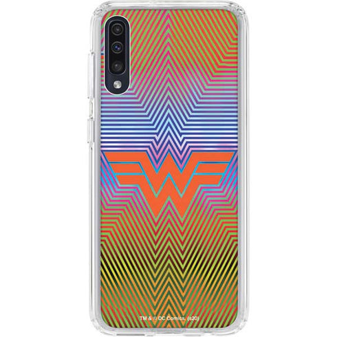 Wonder Woman 1984 (2020) Rainbow Chevron Logo Galaxy A50 Clear Case