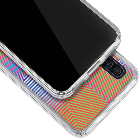 Wonder Woman 1984 (2020) Rainbow Chevron Logo Galaxy A50 Clear Case