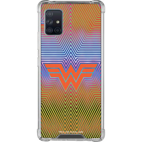 Wonder Woman 1984 (2020) Rainbow Chevron Logo Galaxy A51 5G Clear Case