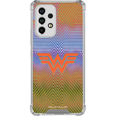 Wonder Woman 1984 (2020) Rainbow Chevron Logo Galaxy A53 5G Clear Case