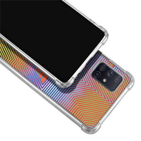 Wonder Woman 1984 (2020) Rainbow Chevron Logo Galaxy A71 5G Clear Case