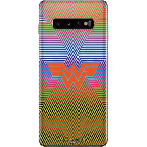 Wonder Woman 1984 (2020) Rainbow Chevron Logo Galaxy S10 Plus Skin