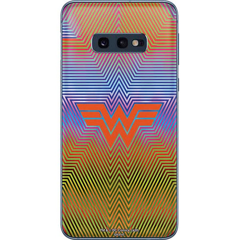 Wonder Woman 1984 (2020) Rainbow Chevron Logo Galaxy S10e Skin