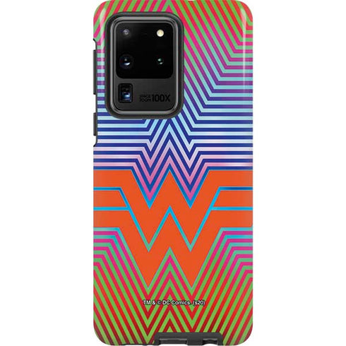 Wonder Woman 1984 (2020) Rainbow Chevron Logo Galaxy S20 Ultra 5G Pro Case