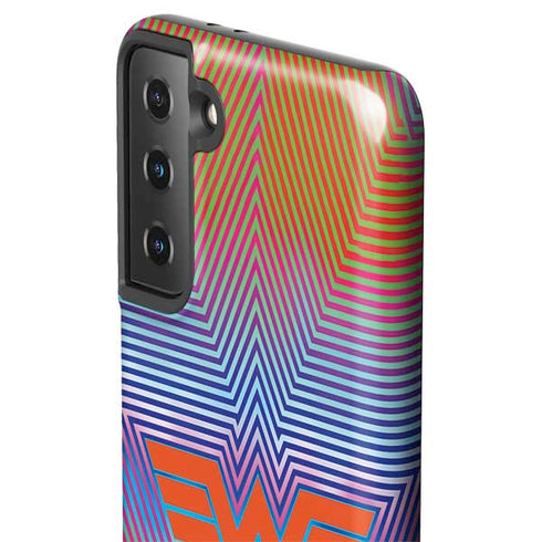 Wonder Woman 1984 (2020) Rainbow Chevron Logo Galaxy S21 Plus 5G Pro Case