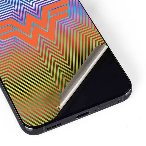 Wonder Woman 1984 (2020) Rainbow Chevron Logo Galaxy S22 Skin