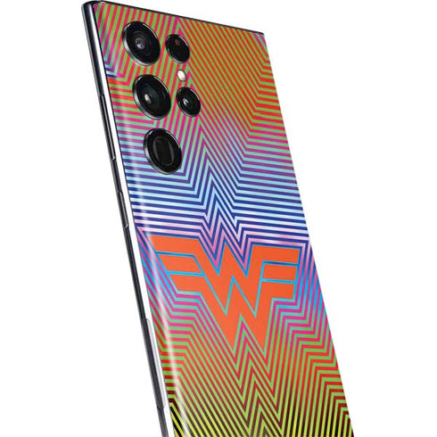 Wonder Woman 1984 (2020) Rainbow Chevron Logo Galaxy S22 Ultra Skin