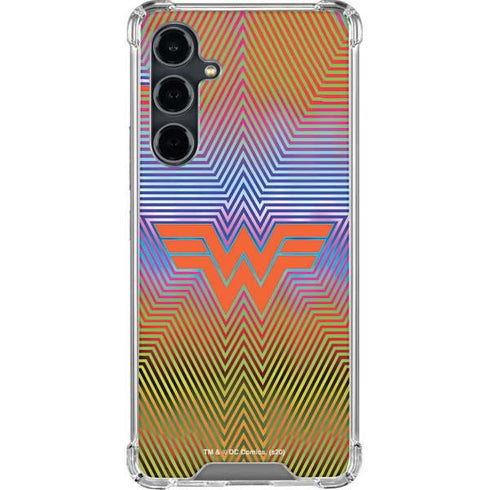 Wonder Woman 1984 (2020) Rainbow Chevron Logo Galaxy S23 FE Clear Case