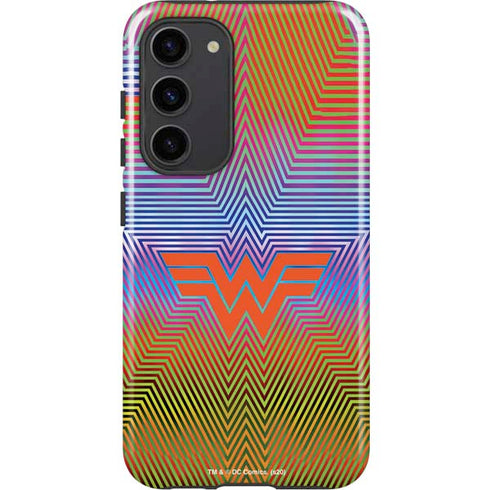 Wonder Woman 1984 (2020) Rainbow Chevron Logo Galaxy S23 Plus Pro Case