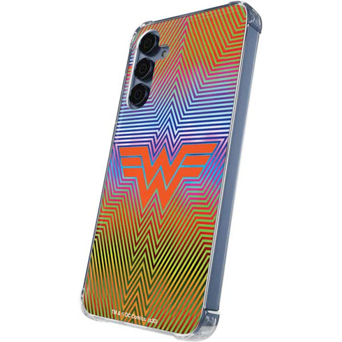 Wonder Woman 1984 (2020) Rainbow Chevron Logo Galaxy S24 Clear Case