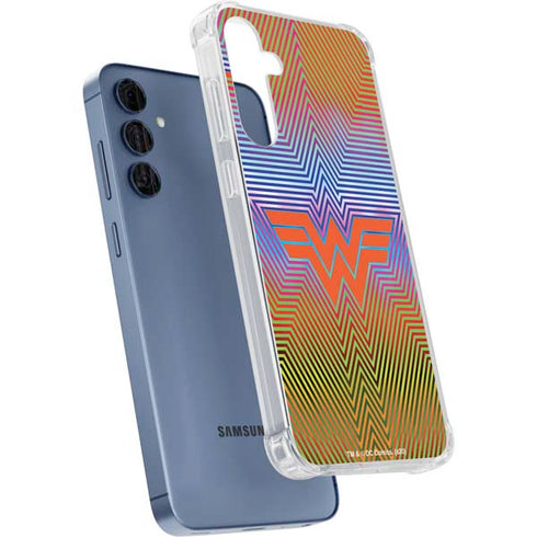 Wonder Woman 1984 (2020) Rainbow Chevron Logo Galaxy S24 Clear Case