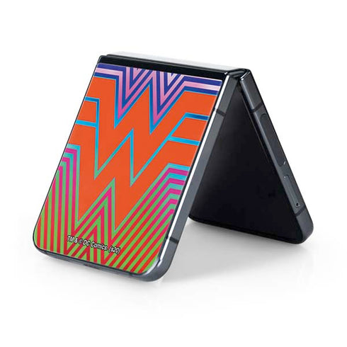 Wonder Woman 1984 (2020) Rainbow Chevron Logo Galaxy Z Flip5 5G Skin