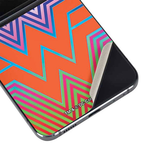 Wonder Woman 1984 (2020) Rainbow Chevron Logo Galaxy Z Flip5 5G Skin