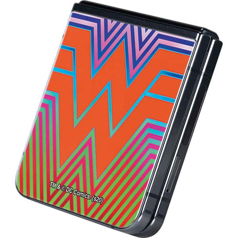 Wonder Woman 1984 (2020) Rainbow Chevron Logo Galaxy Z Flip5 5G Skin