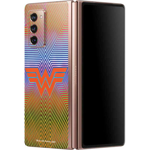 Wonder Woman 1984 (2020) Rainbow Chevron Logo Galaxy Z Fold2 5G Skin