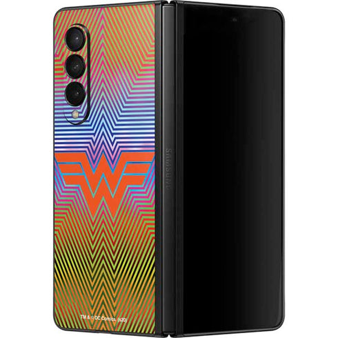 Wonder Woman 1984 (2020) Rainbow Chevron Logo Galaxy Z Fold3 5G Skin