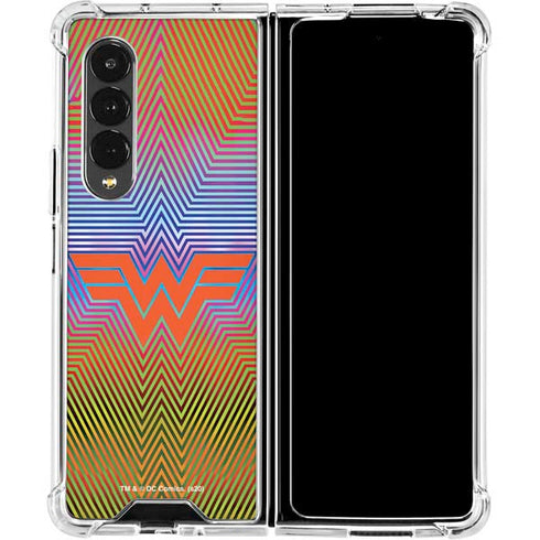 Wonder Woman 1984 (2020) Rainbow Chevron Logo Galaxy Z Fold4 5G Clear Case