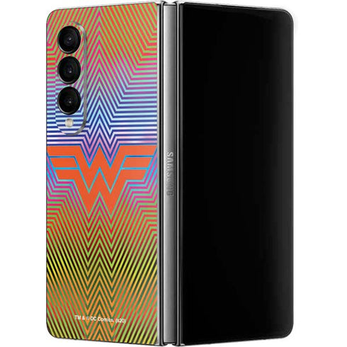 Wonder Woman 1984 (2020) Rainbow Chevron Logo Galaxy Z Fold4 5G Skin