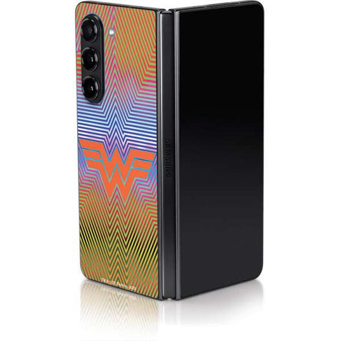 Wonder Woman 1984 (2020) Rainbow Chevron Logo Galaxy Z Fold5 5G Skin