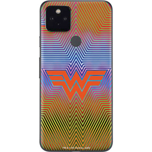 Wonder Woman 1984 (2020) Rainbow Chevron Logo Google Pixel 4a 5G Skin