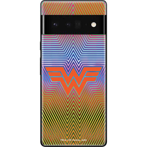 Wonder Woman 1984 (2020) Rainbow Chevron Logo Google Pixel 6 Pro Skin