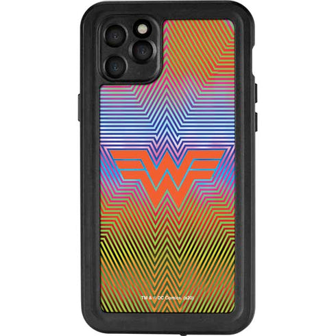 Wonder Woman 1984 (2020) Rainbow Chevron Logo iPhone 11 Pro Max Waterproof Case