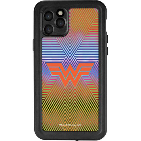 Wonder Woman 1984 (2020) Rainbow Chevron Logo iPhone 11 Pro Waterproof Case
