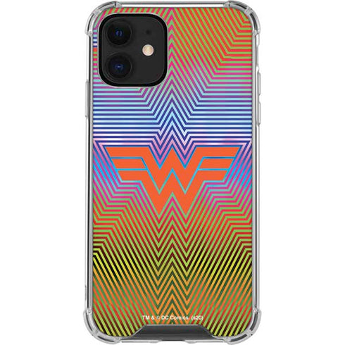 Wonder Woman 1984 (2020) Rainbow Chevron Logo iPhone 12 Mini Clear Case
