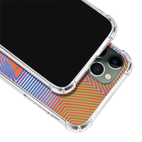 Wonder Woman 1984 (2020) Rainbow Chevron Logo iPhone 12 Pro Clear Case