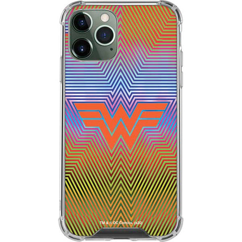 Wonder Woman 1984 (2020) Rainbow Chevron Logo iPhone 12 Pro Max Clear Case