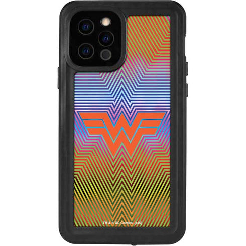 Wonder Woman 1984 (2020) Rainbow Chevron Logo iPhone 12 Pro Waterproof Case