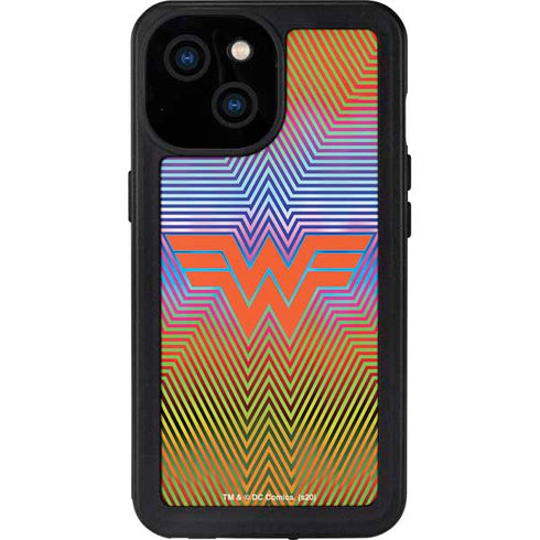 Wonder Woman 1984 (2020) Rainbow Chevron Logo iPhone 13 Mini Waterproof Case