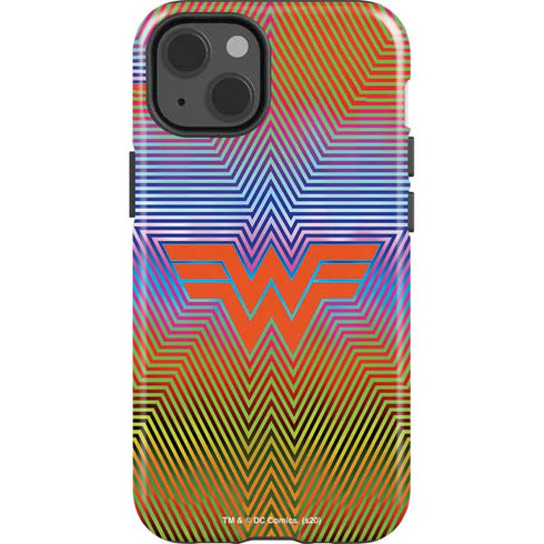 Wonder Woman 1984 (2020) Rainbow Chevron Logo iPhone 15 Impact Case