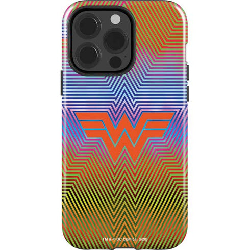 Wonder Woman 1984 (2020) Rainbow Chevron Logo iPhone 15 Pro Impact Case