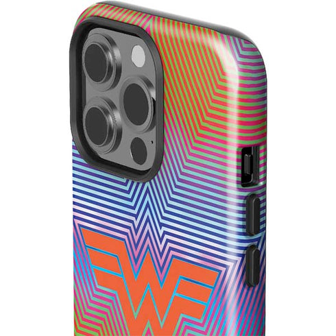 Wonder Woman 1984 (2020) Rainbow Chevron Logo iPhone 14 Pro Impact Case