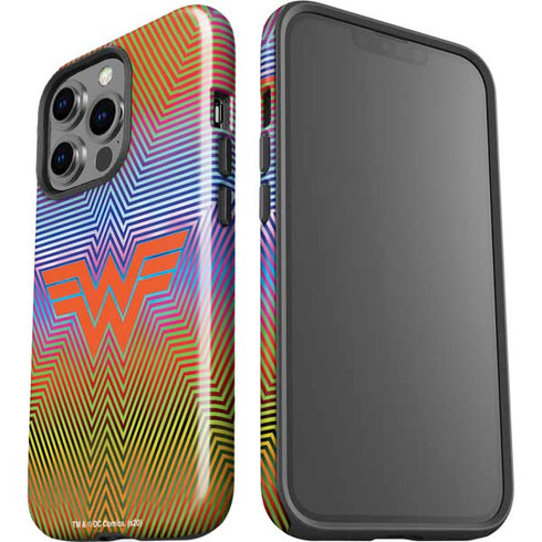 Wonder Woman 1984 (2020) Rainbow Chevron Logo iPhone 15 Pro Impact Case