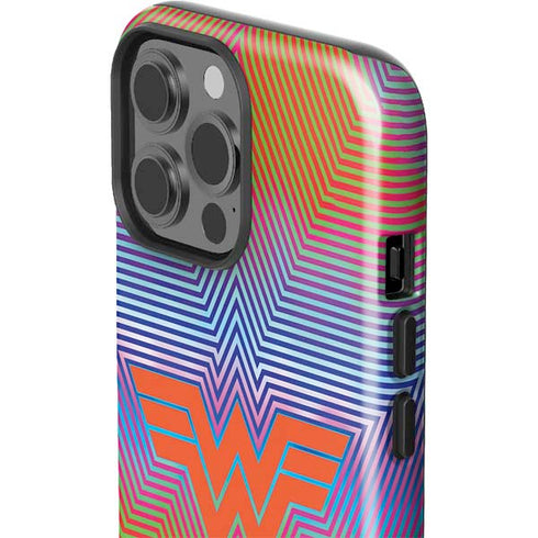Wonder Woman 1984 (2020) Rainbow Chevron Logo iPhone 14 Pro Max Impact Case
