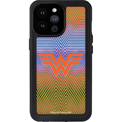 Wonder Woman 1984 (2020) Rainbow Chevron Logo iPhone 14 Pro Max Waterproof Case