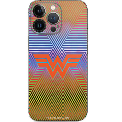 Wonder Woman 1984 (2020) Rainbow Chevron Logo iPhone 14 Pro Skin