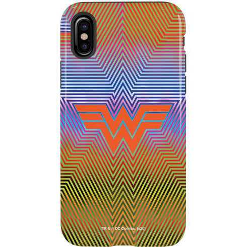Wonder Woman 1984 (2020) Rainbow Chevron Logo iPhone X Pro Case