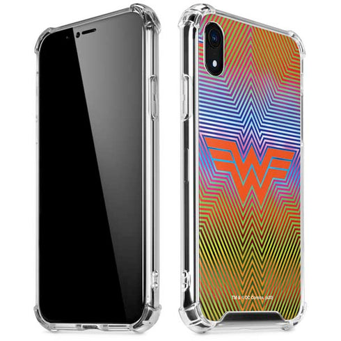 Wonder Woman 1984 (2020) Rainbow Chevron Logo iPhone XR Clear Case
