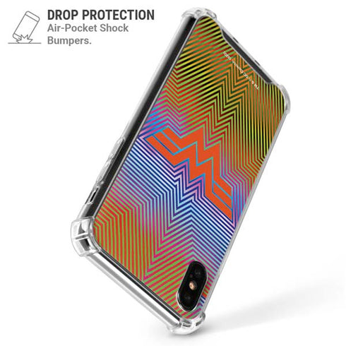 Wonder Woman 1984 (2020) Rainbow Chevron Logo iPhone XS Max Clear Case